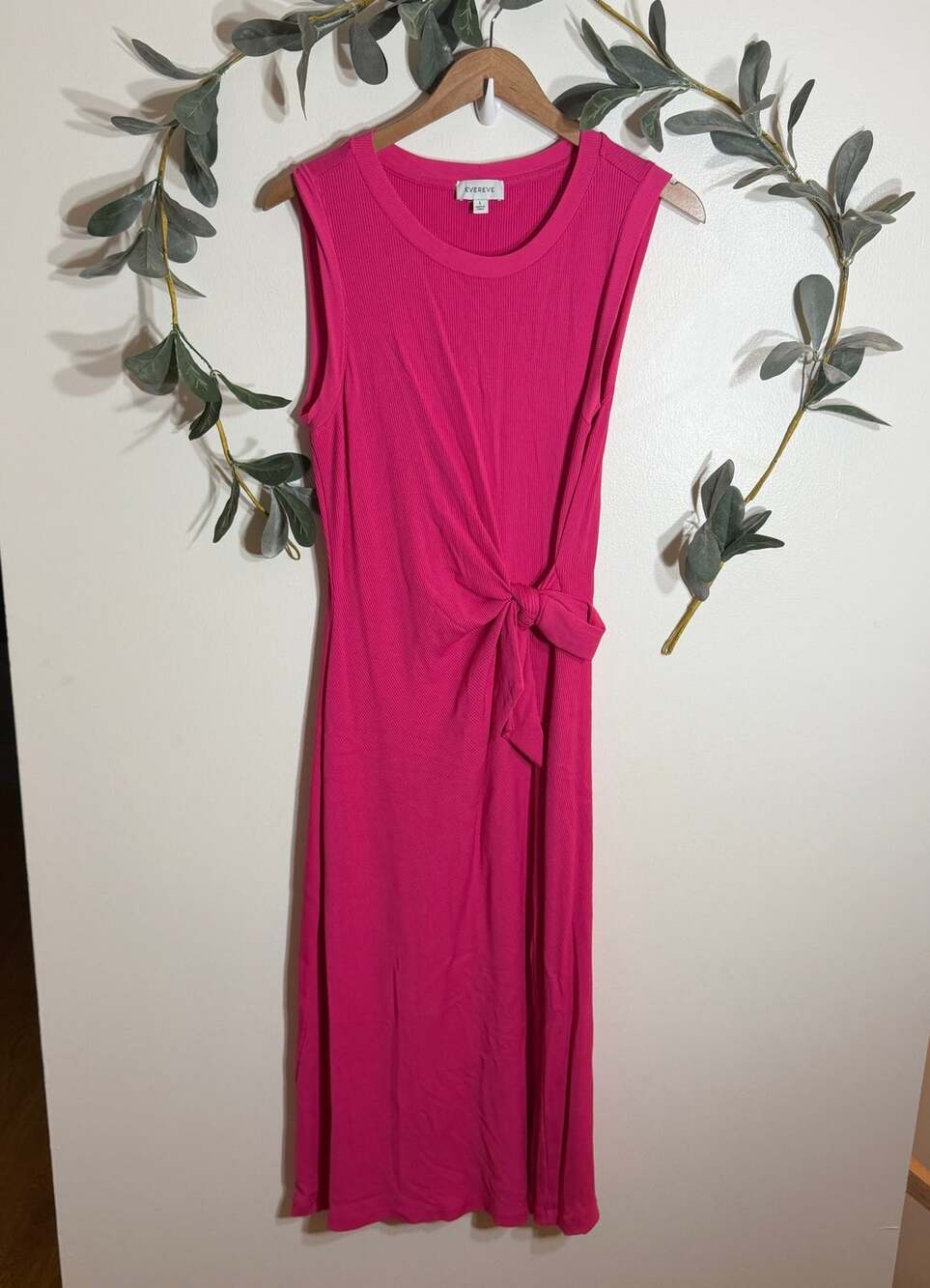 EVEREVE Hot Pink Midi Dress